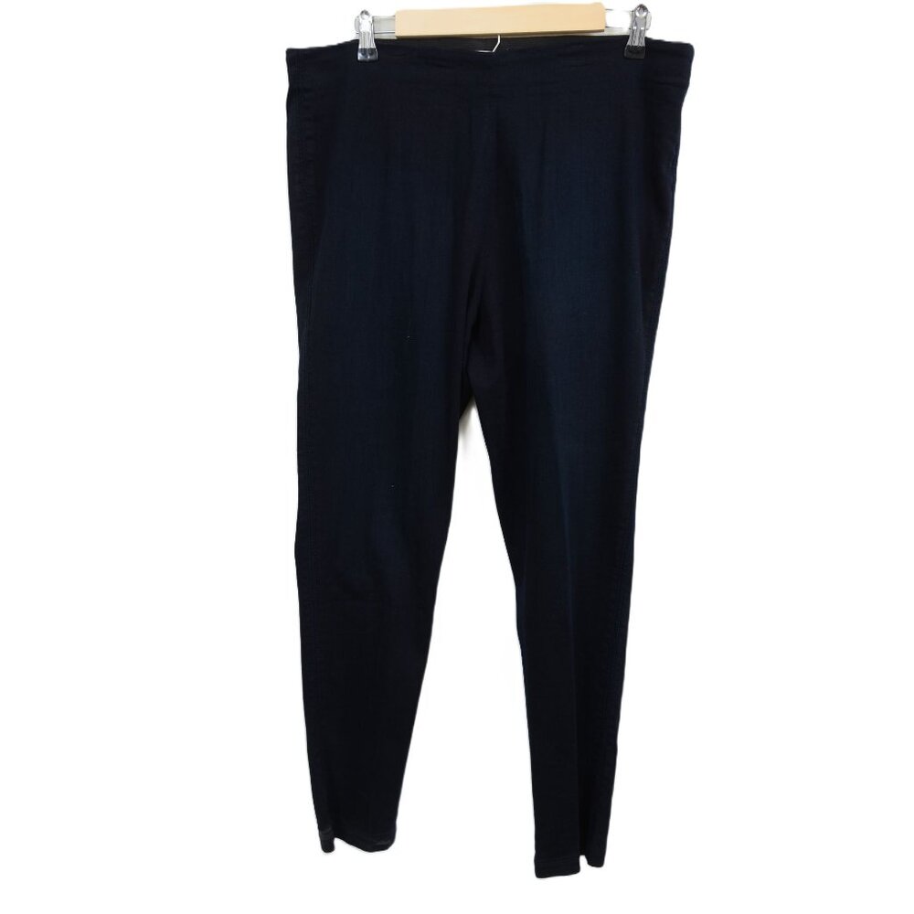Coldwater Creek Women's LG Black Pull-on Stretchy Pants Leggings Travel Office‎